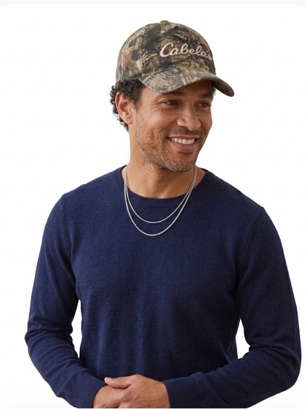 Cabela's Camouflage Baseball Hat with Embroidered Logo